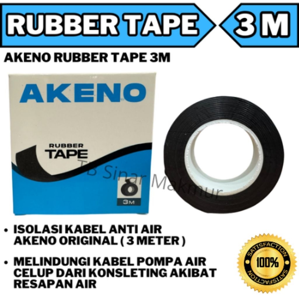 Isolasi Lakban Kabel Pompa Air Anti Air / Isolasi Waterproof Anti Air Akeno