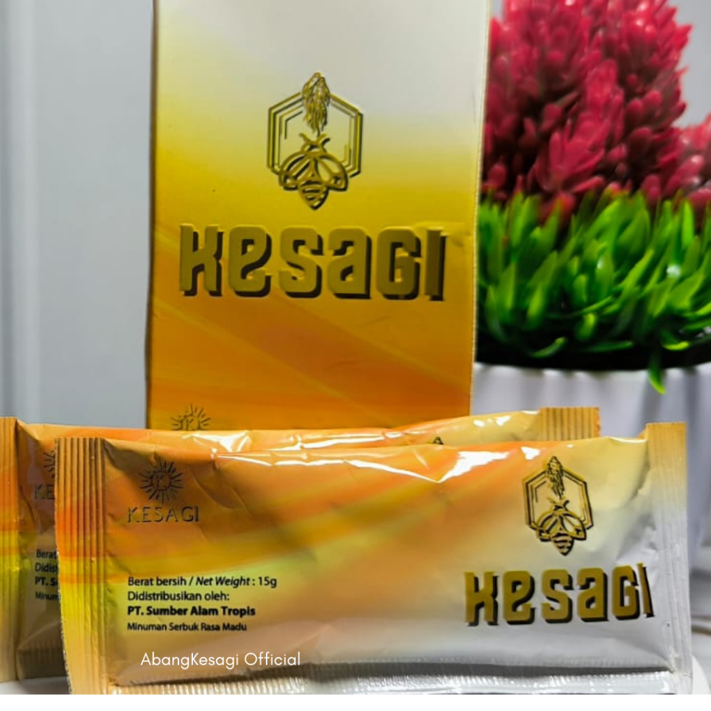 Kesagi eceran atau sachet Original - Minuman Serbuk Madu Herbal Penambah Stamina Pria Perkasa