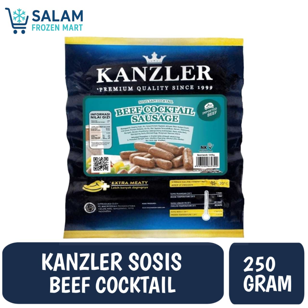 KANZLER SOSIS BEEF cocktail 250gram