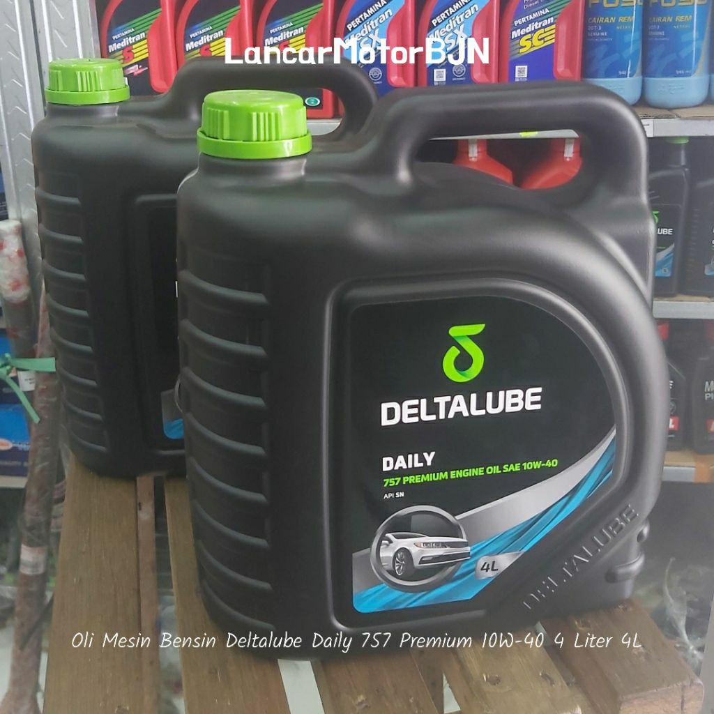 Oli Mesin Bensin Deltalube Daily 757 Premium 10W-40 4 Liter 4L