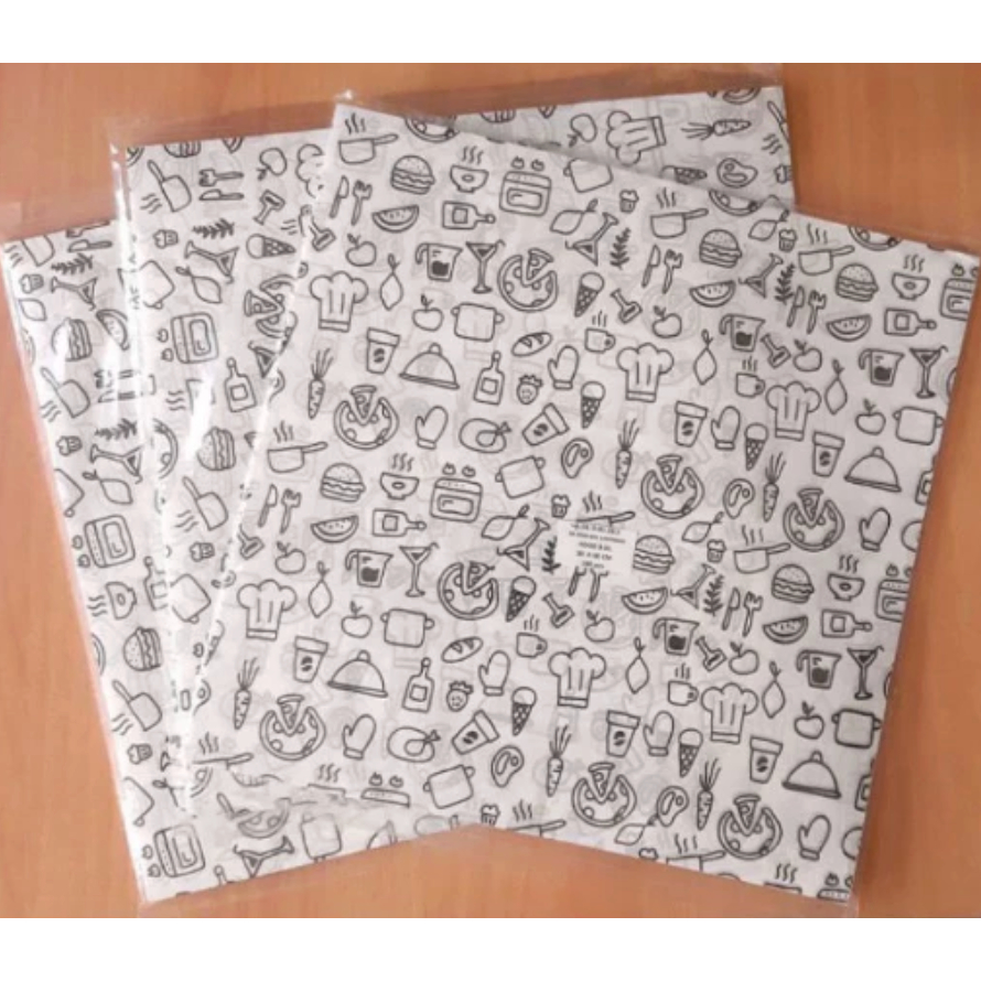 UNICORN - Kertas Nasi Baking Paper motif koran isi 25 lembar