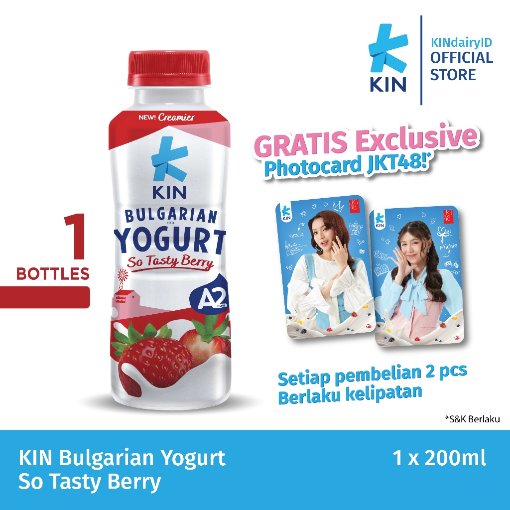 KIN Bulgarian Yogurt Strawberry 200 ml