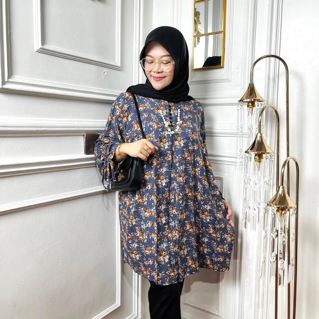 TUNIK JUMBO WANITA LD 140 CHANA CHIC SERIZ VISCOSE