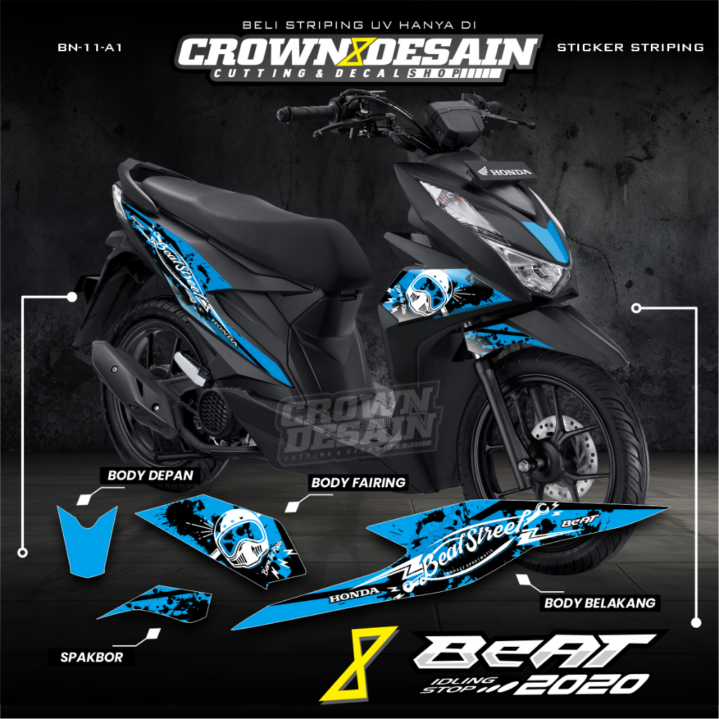 STICKER STRIPING BEAT STREET 2020 / STRIPING BEAT 2020 / STICKER BEAT STREET 2020 BN