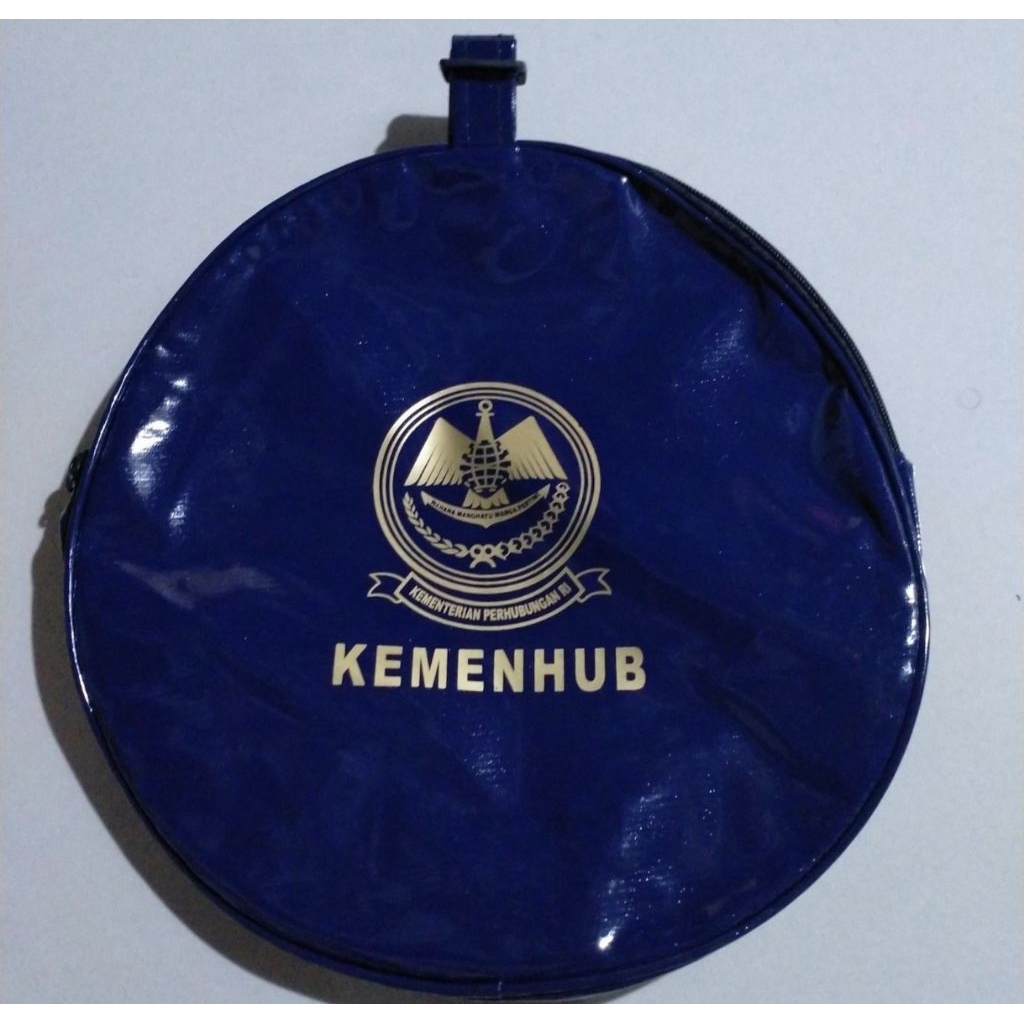 Tempat Topi Pet / Sarung Pet Dishub / kemenhub biru dongker