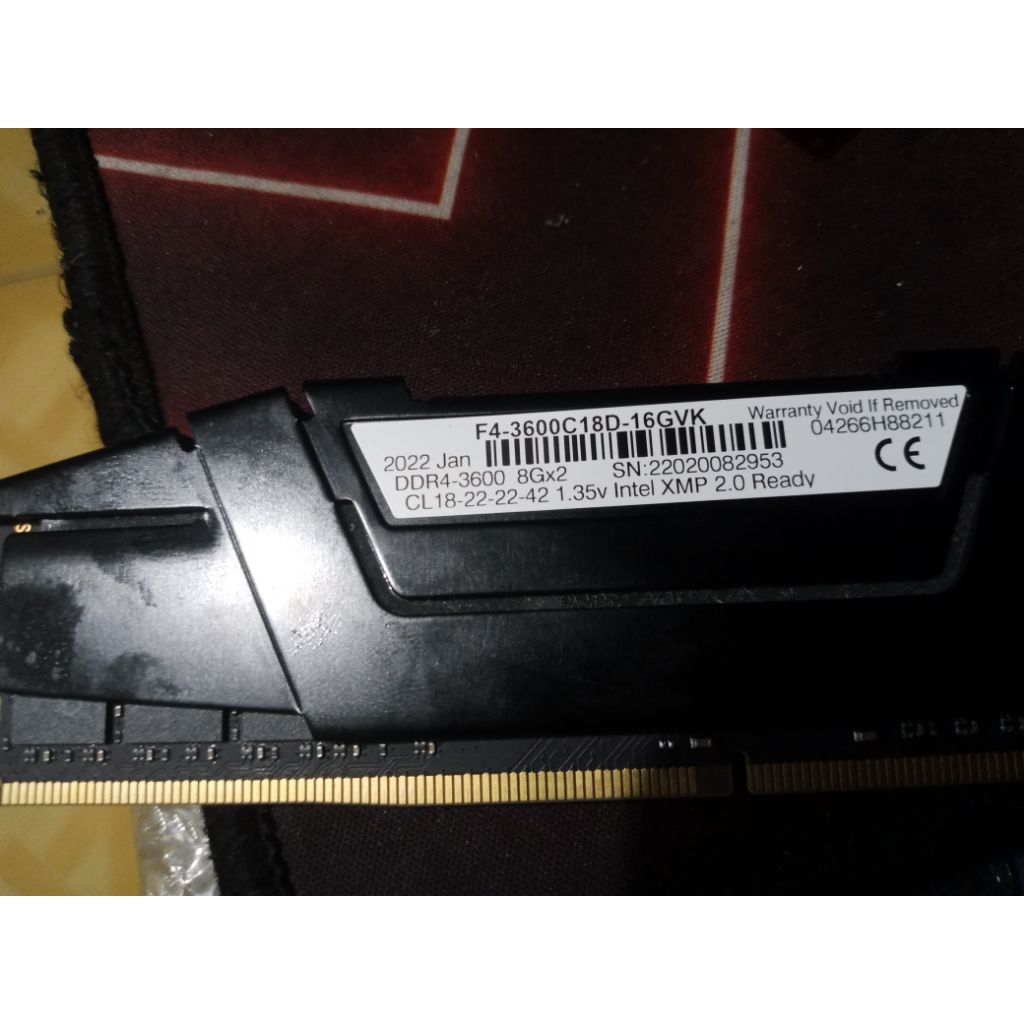 ram ddr4 Gskill Ripjaws  8gb 3600MHz