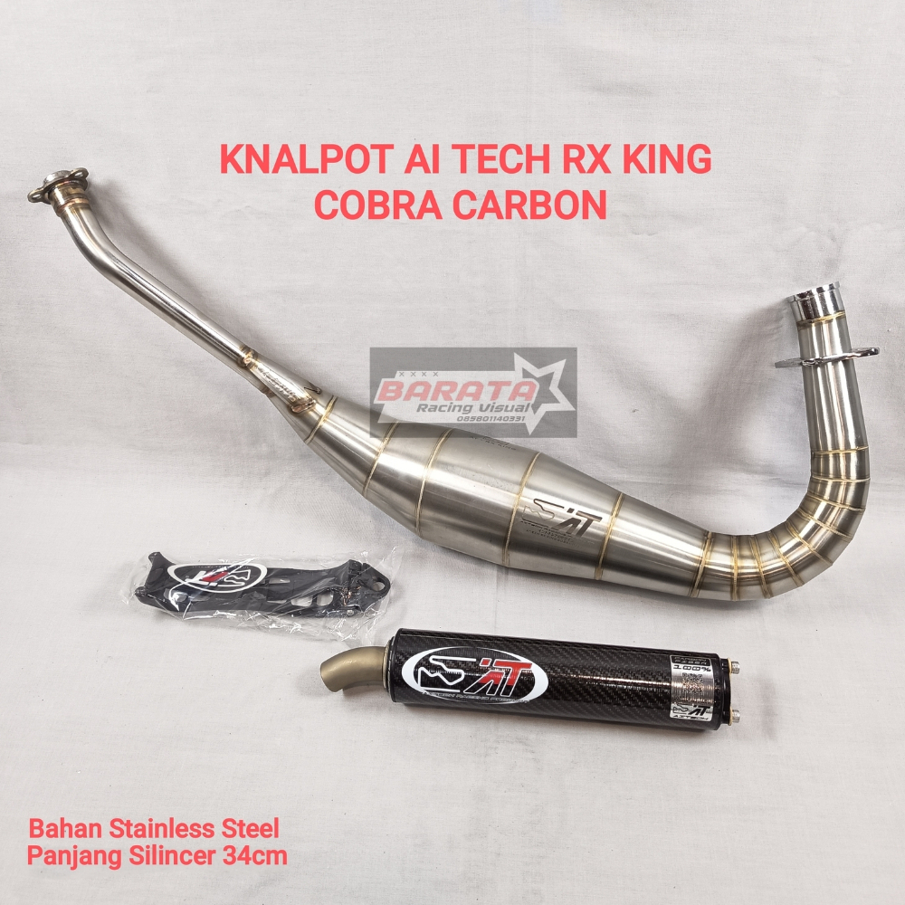 KNALPOT AI TECH MOTOR RX KING COBRA CARBON