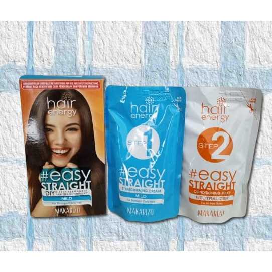 paket smoothing mild hair energy easy straight makarizo 120ml