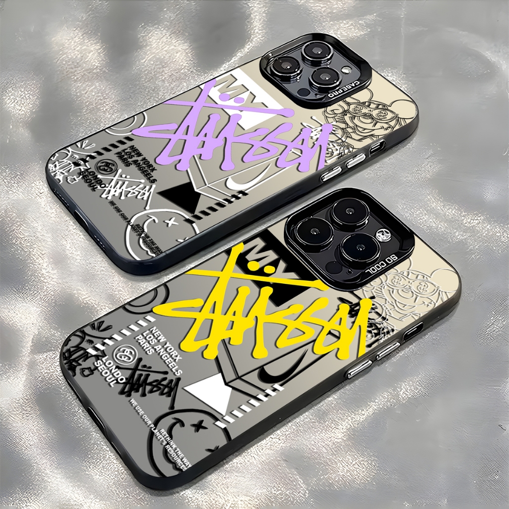 Casing IMD Black Hologram Oppo A5X A5i A3X A3 A5 Pro A18 A38 A17 A58 A60 4G 5G A77S 4F 11F 14F 8T So