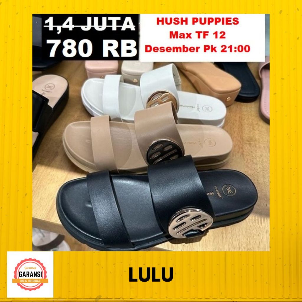 Sandal Hush Puppies Wanita seri LULU 100% Original Store