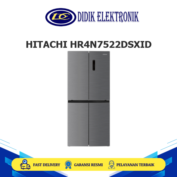 HITACHI HR4N7522DSXID Kulkas 4 Pintu 466L  Side By Side Inverter