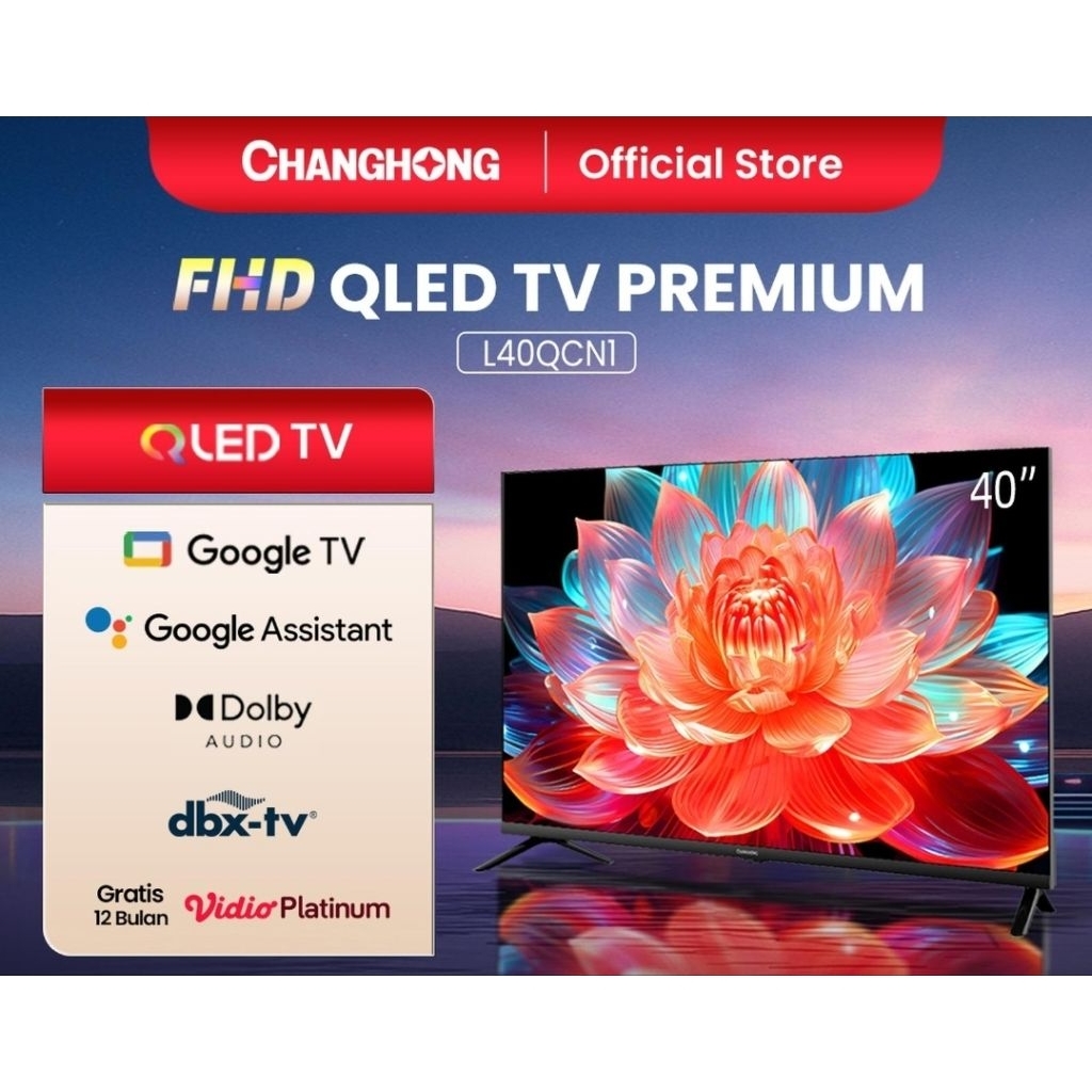 CHANGHONG QLED Google TV L40QCN 43QCN U50QCN 55QCN Ultra HD 4K Smart TV Android 40 43" 50" 55 Inch