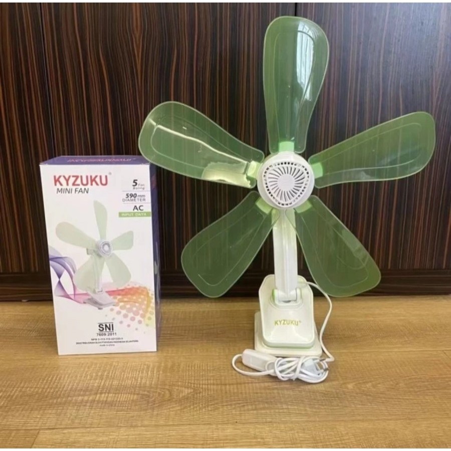 Kipas Angin kyzuku 3 in 1 Jepit DUDUK GANTUNG 39Watt 39W 39 W WATT 5 Baling