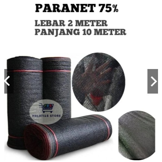 Paranet 75% Lebar 2 Meter Panjang 10 Meter