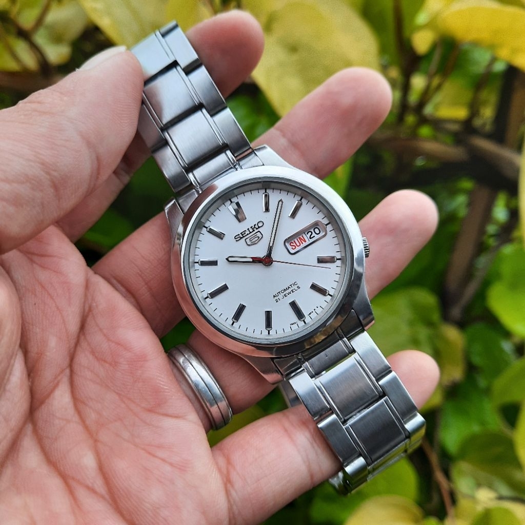Seiko 5 Automatic SNK789K1 White Putih Sunbrust SNK789 7S26-02J0 not SNK750