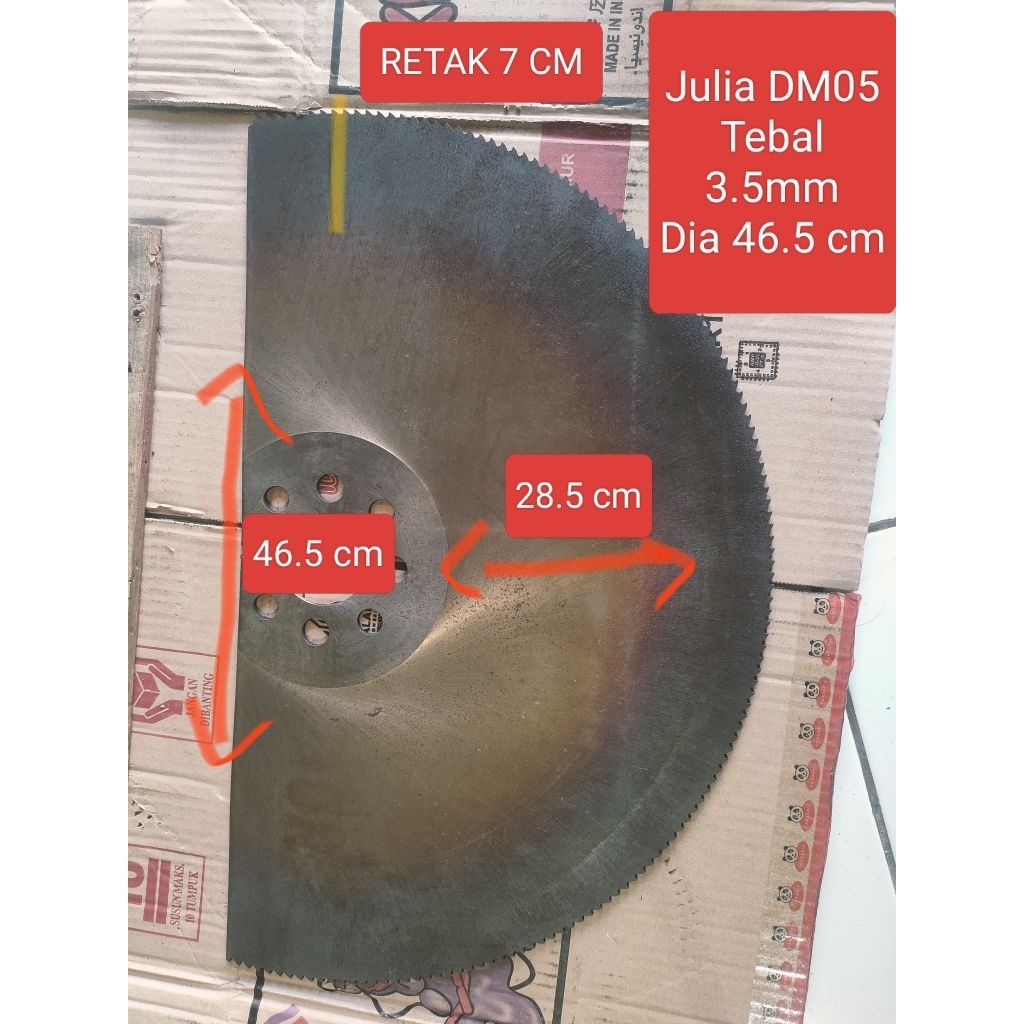 Mentahan Pisau Dapur bahan Bilah HSS Julia DM05 Italy