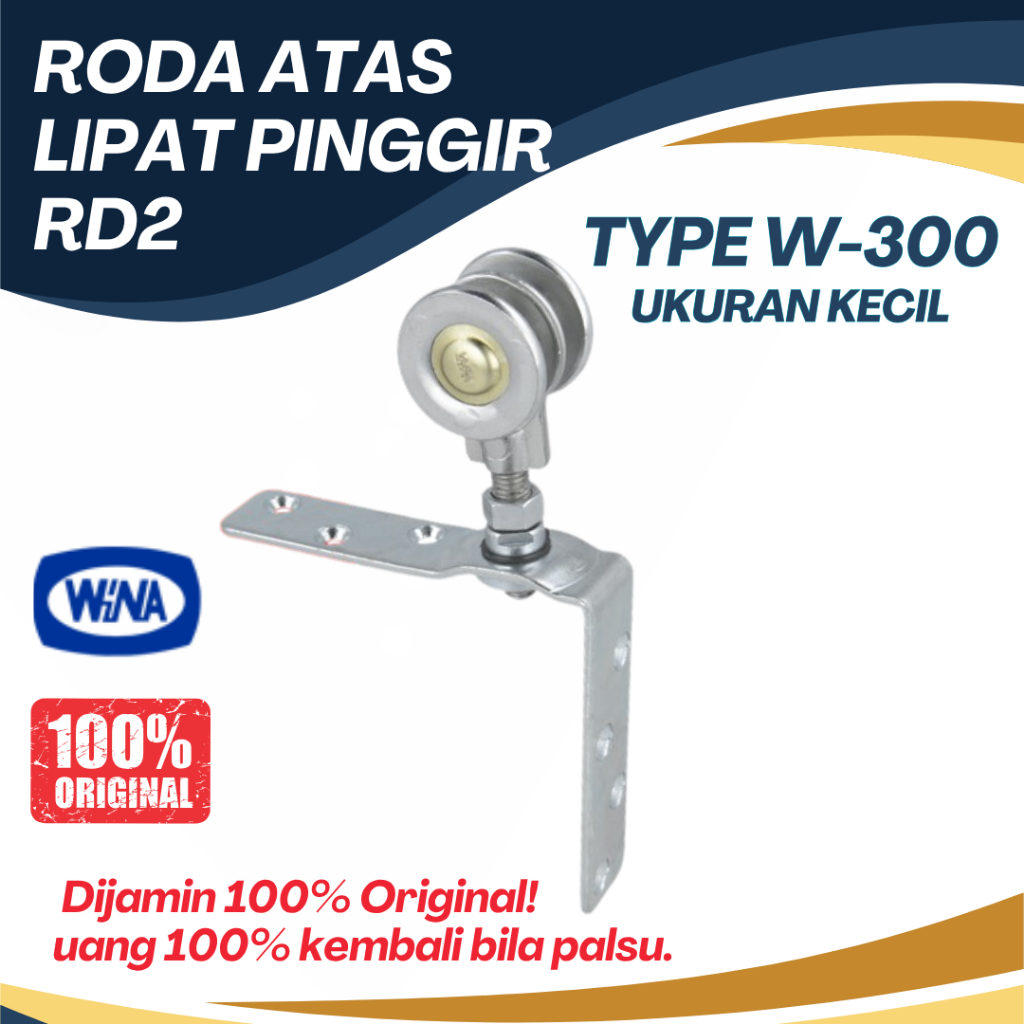 Roda Atas Lipat Pinggir RD2 Wina W300 Roda Atas Pintu Garasi Wina