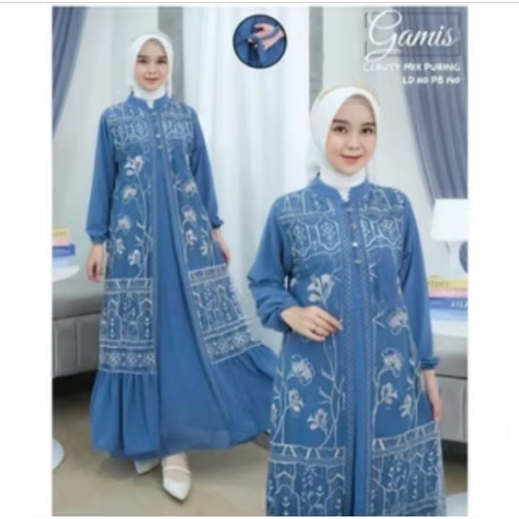 MyBO - Zahra Dress Brokat Gamis Wanita Kondangan Baju Lebaran Terbaru