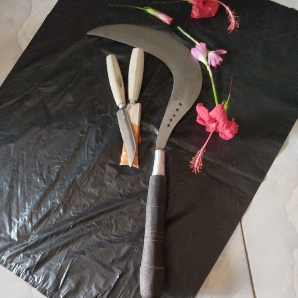 1pcs Arit Rumput Asli Baja Ori Bintang Lima Alat Berkebun Dan Tani