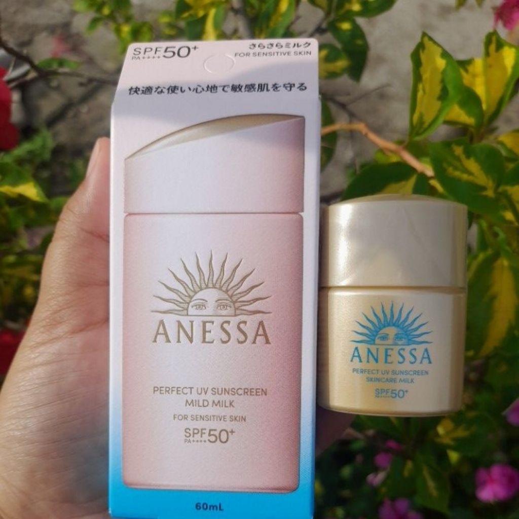 (FREE GIFT/MINIS) ANESSA PERFECT UV SUNSCREEN MILD MILK 60 ML SPF 50 PA++++ EXP. APRIL 2028 FREE ANE