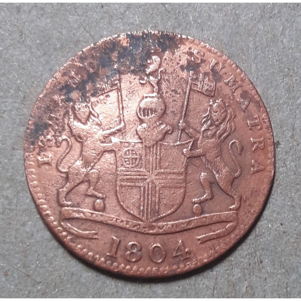 koin island of sumatra tahunn1804