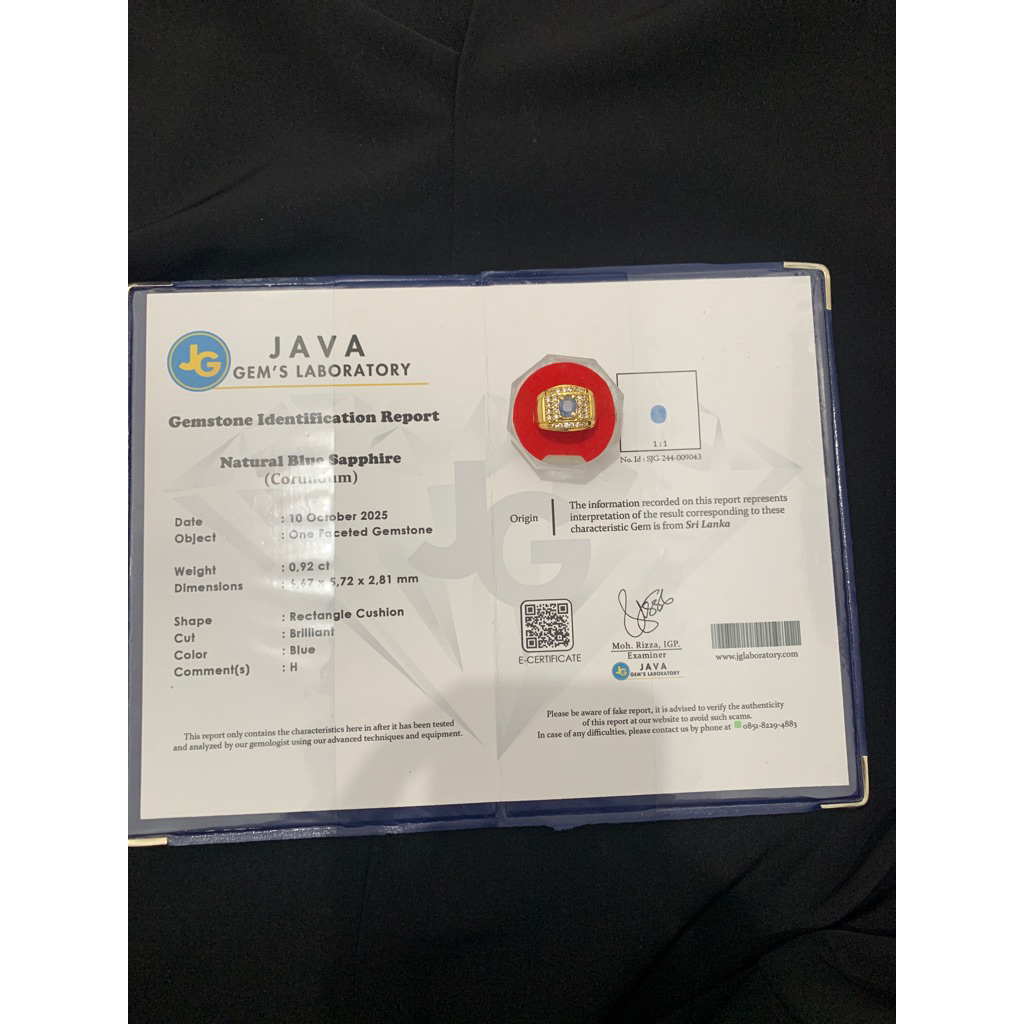 batu mulia blue safir