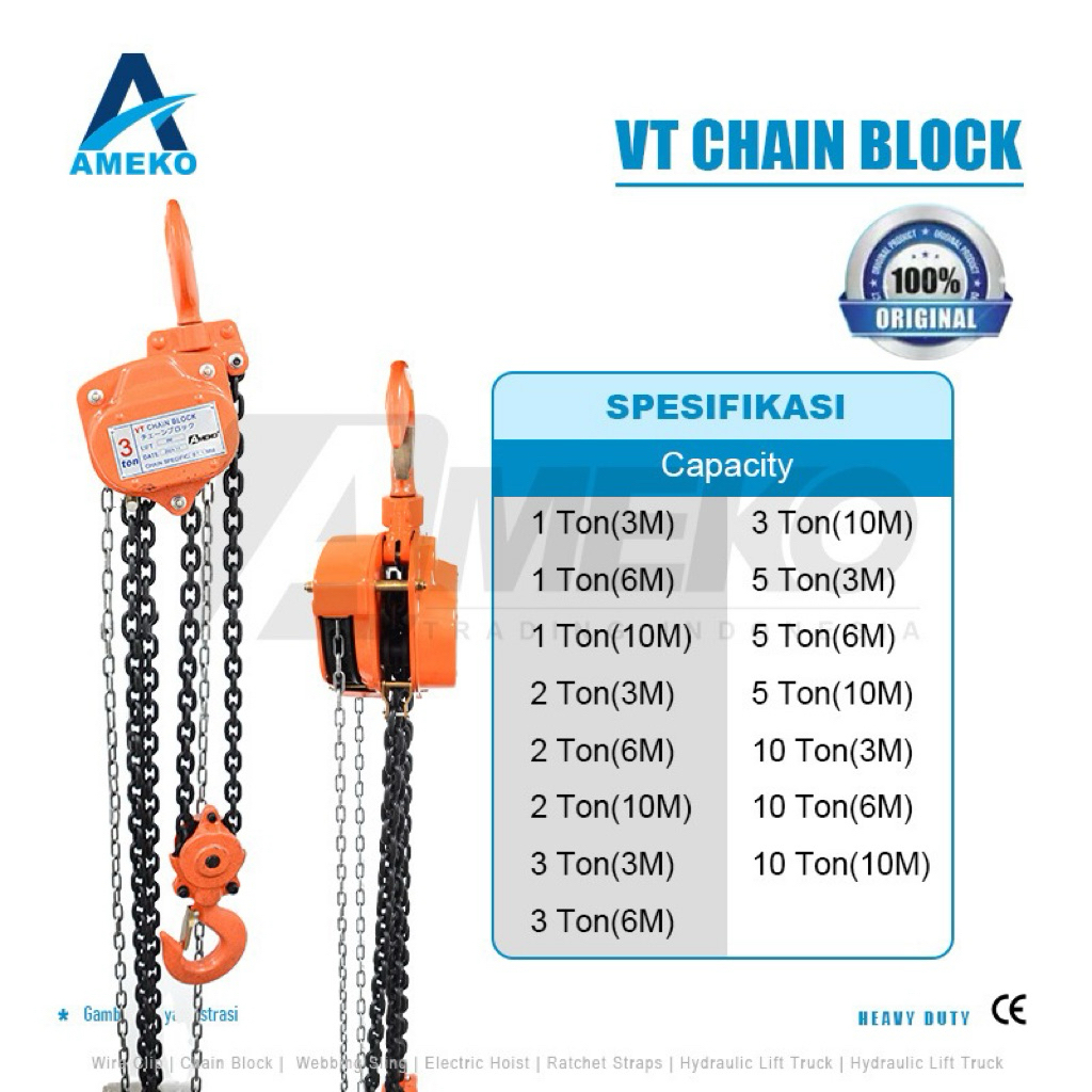 VT CHAIN BLOCK 3 TON