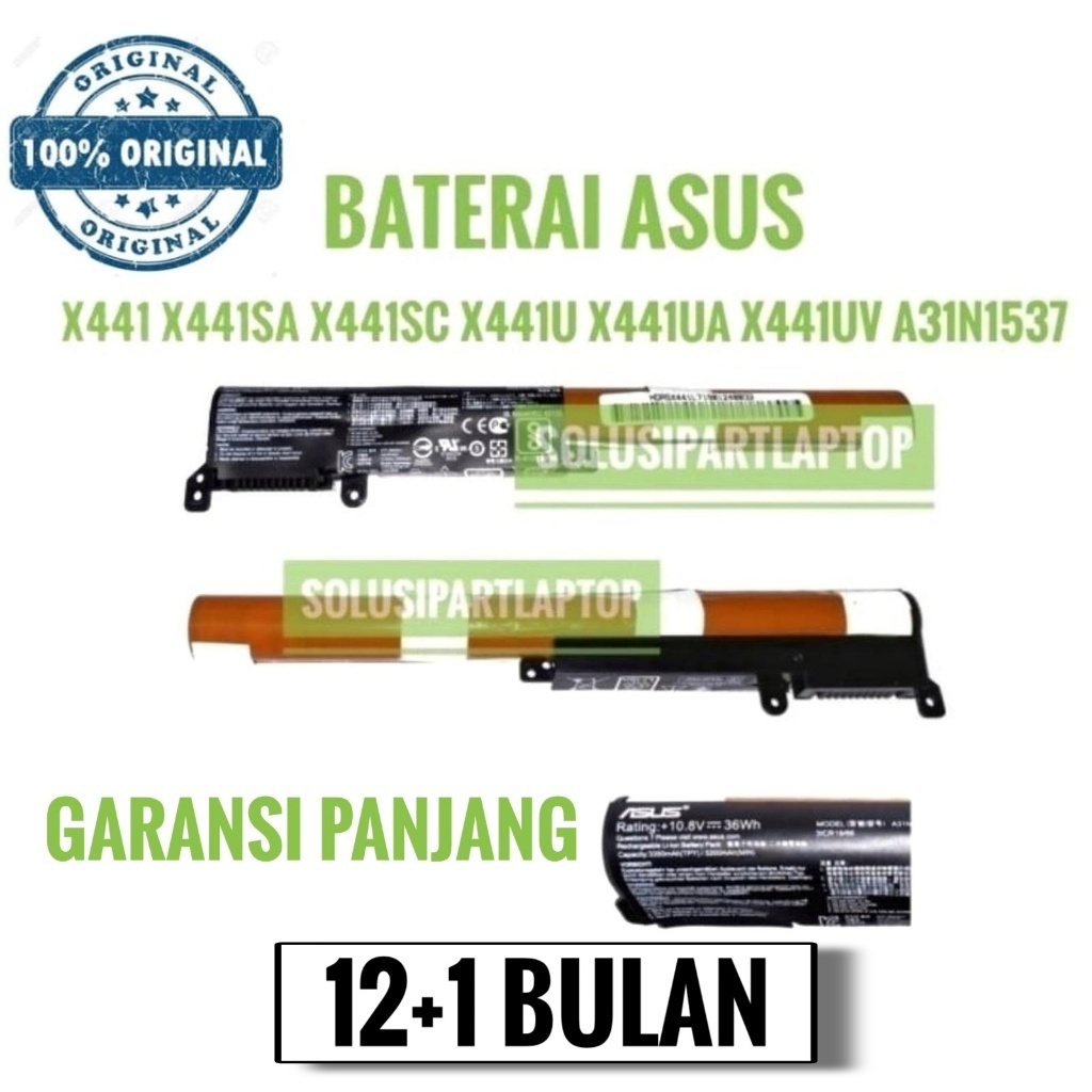 Battery Baterai original Laptop Asus X441 A441u F441u (C31N1537)