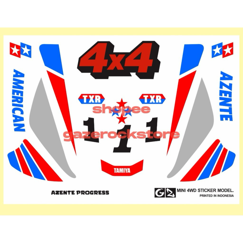 Stiker Tamiya Azente Cutting Vinyl