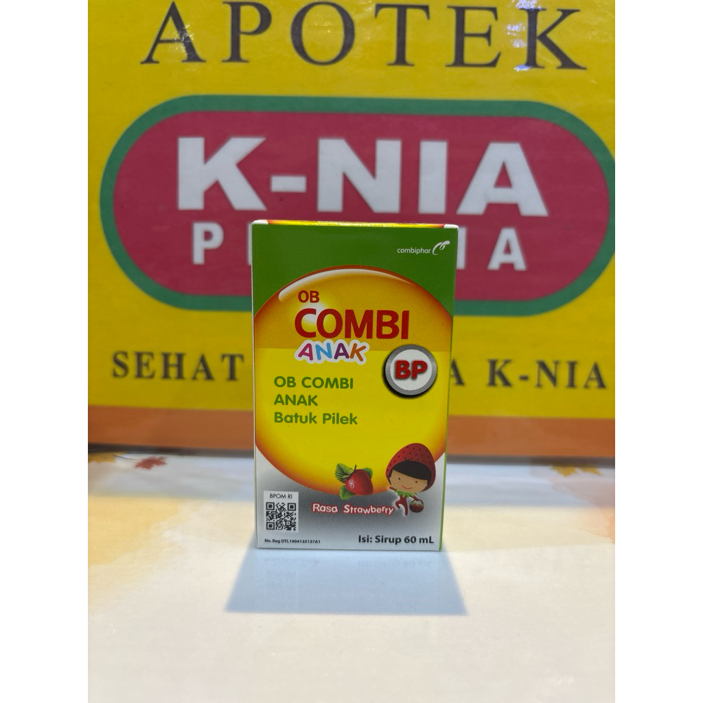 OB Combi BP Anak Strawberry Sirup 60ml obat batuk berdahak dan pilek anak
