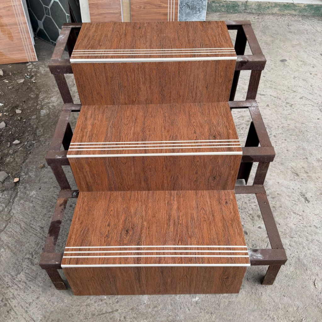 [ PROMO ] Granit Tangga Stepnosing 30x60 20x60 Valentino Gress Motif Kayu / Matt