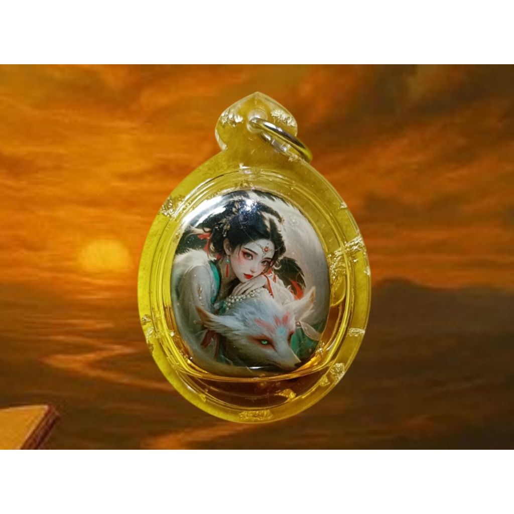 Liontin Peri Rubah Ekor 9 Kitsune/ Ajhan Korn