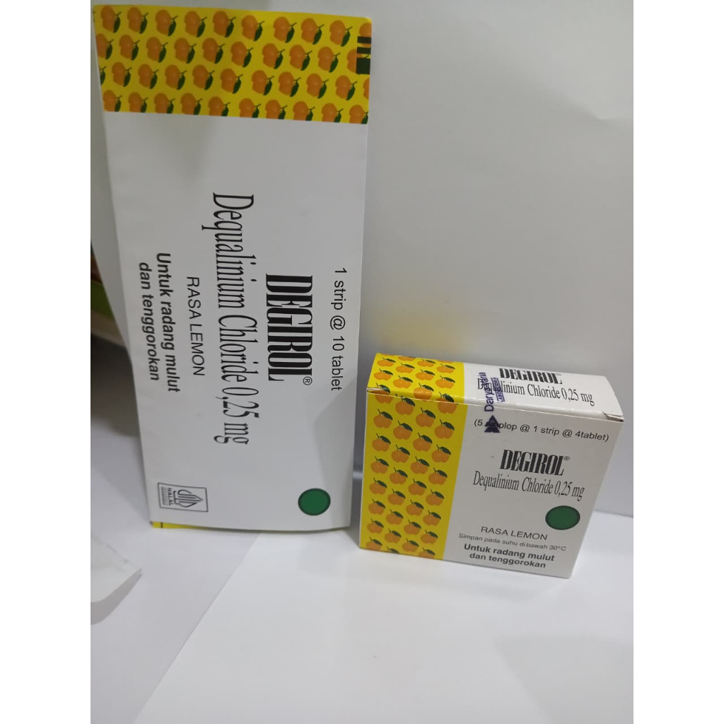Degirol Hisap 0.25 Mg 10 Tablet Hisap Untuk Radang Tenggorokan / Degirol