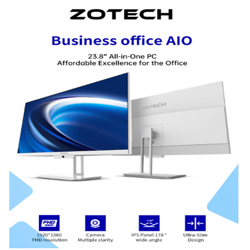 ZOTECH PC ALL IN ONE I3 1215U - RAM 16GB 512GB WINDOWS 11 23.8FHD