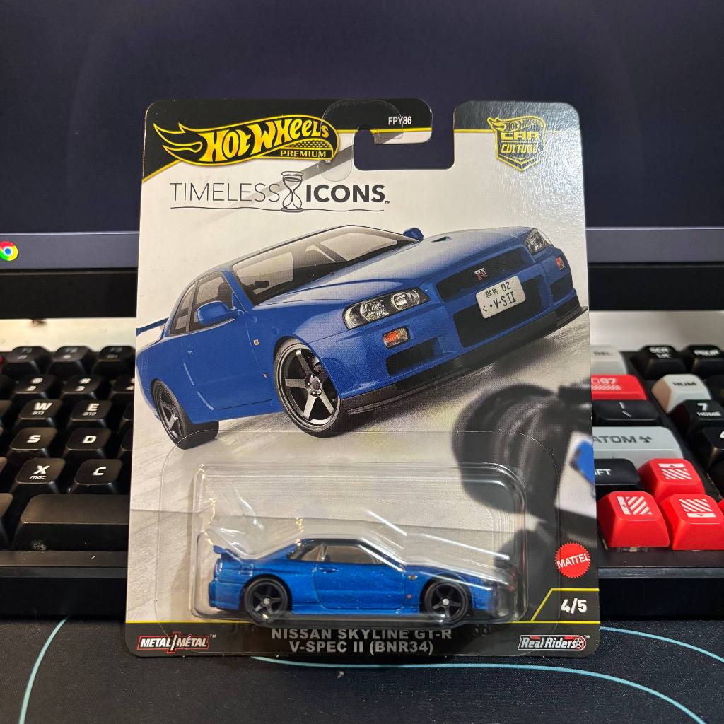 Kaos Hot Wheels Premium R34 Timeless Icon