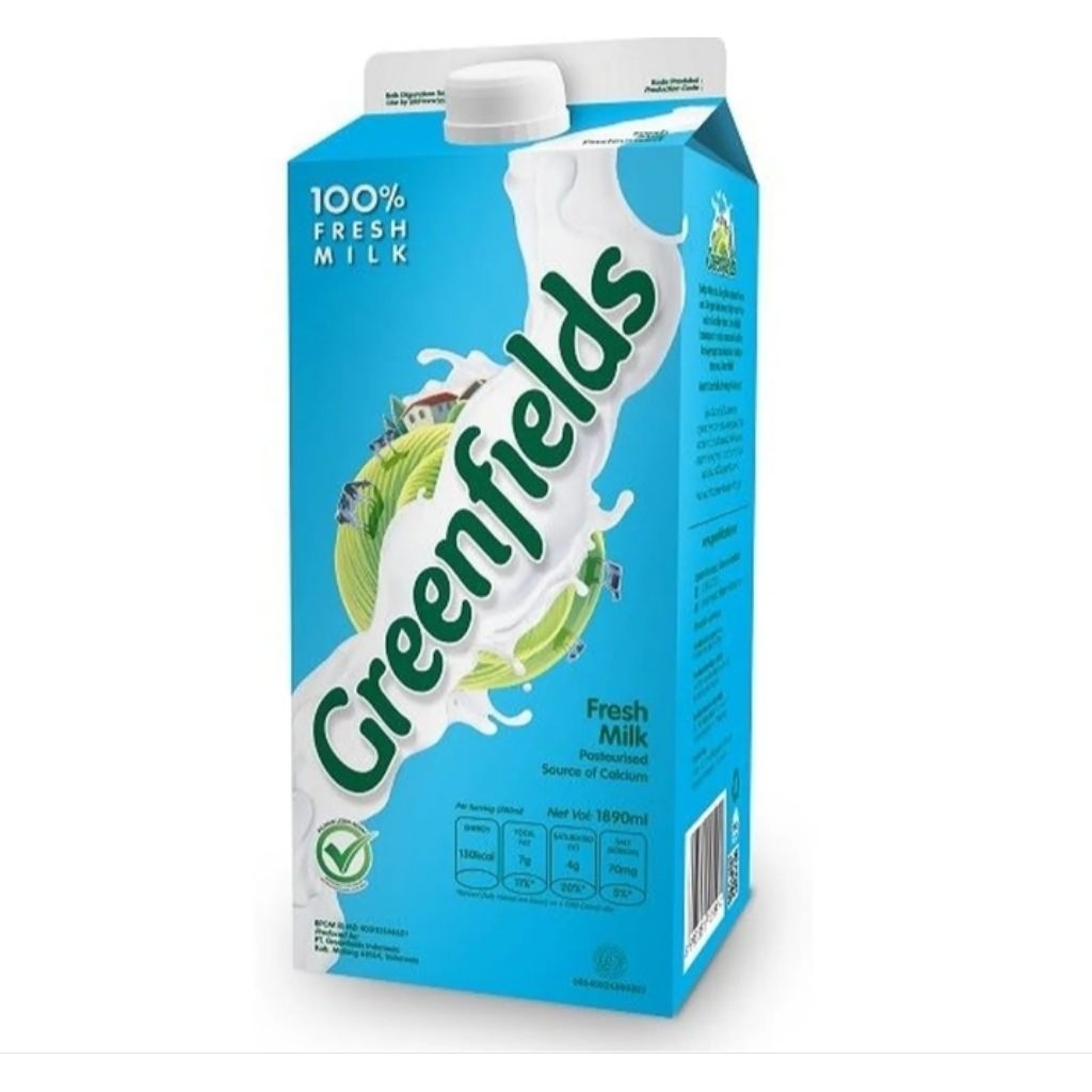 Susu UHT Greenfields fresh milk 1.890liter