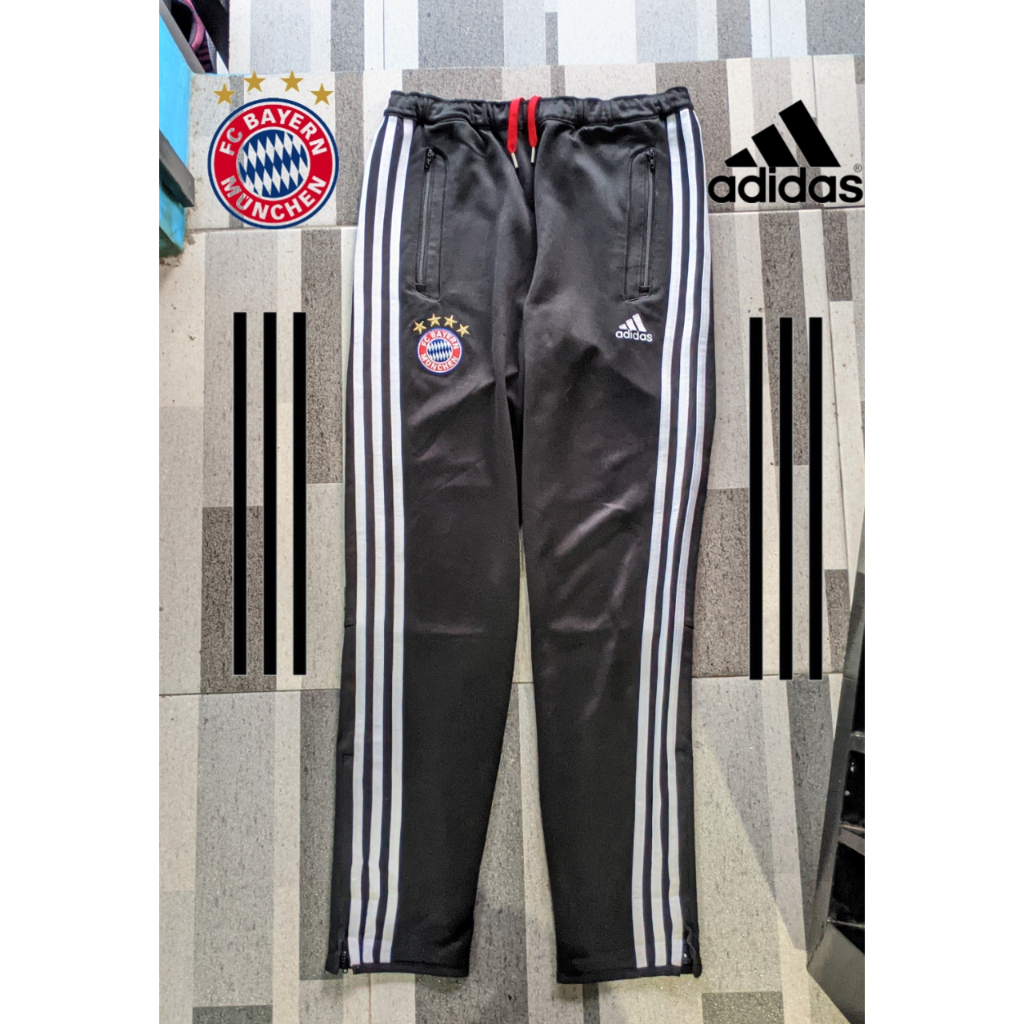 Celana Adidas x Bayern Munchen 2013 Hitam Putih Original