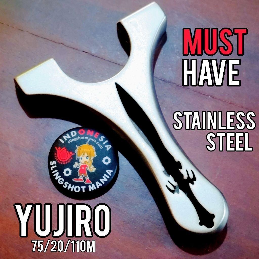 Ketapel Slingshot Stainless steel : model klip - YUJIRO