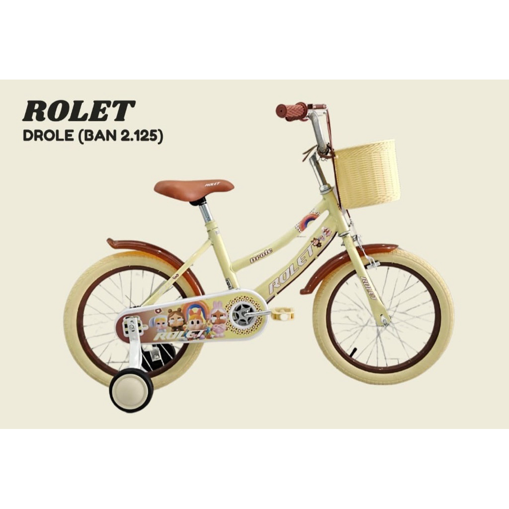 sepeda Anak mini cewek ukuran 16 ROLET murah berkualitas / sepeda anak perempuan ukuran 16 / sepeda 