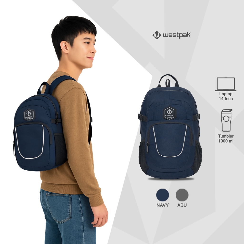 Westpak - Tas Ransel Punggung Mini Pria Free Rain Cover - 63826