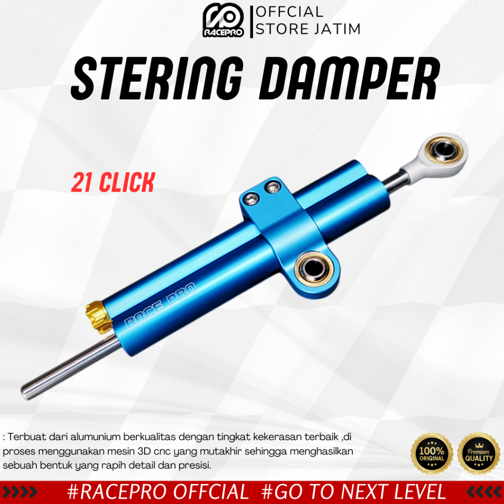 Stabilizer Stang/Stering Damper Racepro Ninja 250 Fi old/Karbu Ninja RR Cbr 150 Facelift R15 V3 Gsx