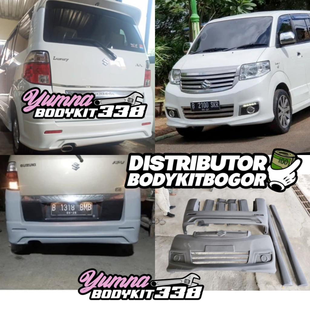FULL SET BEMPER APV LUXURY GEN 2 TAHUN 2009 - 2014 BUMPER DEPAN BELAKANG APV LUXURY GEN 2