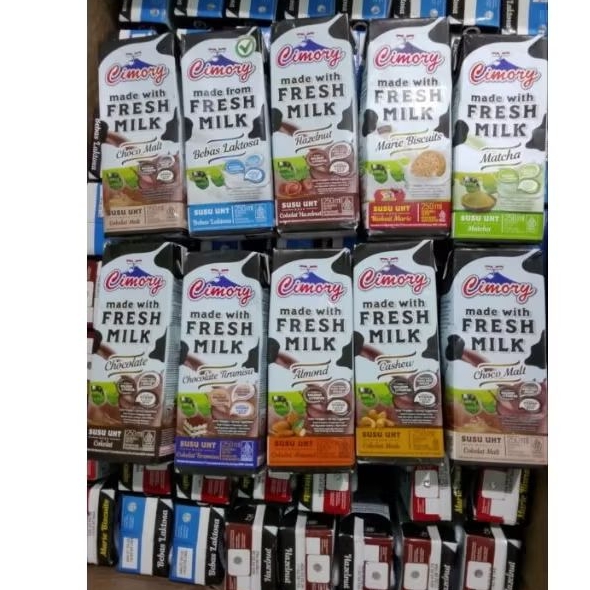 Susu UHT Cimory 250 ml / CIMORY YOGURT DRINK- Rasa Almond, Choco Malt, Salted Caramel