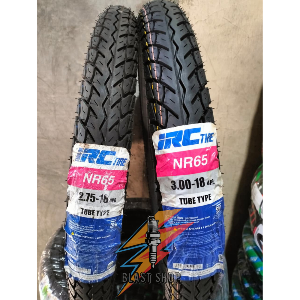 Ban Luar IRC NR 65/NR 25 Ukuran 275 & 300 Ring 18 Tubetype untuk motor RX king scorpio Megapro