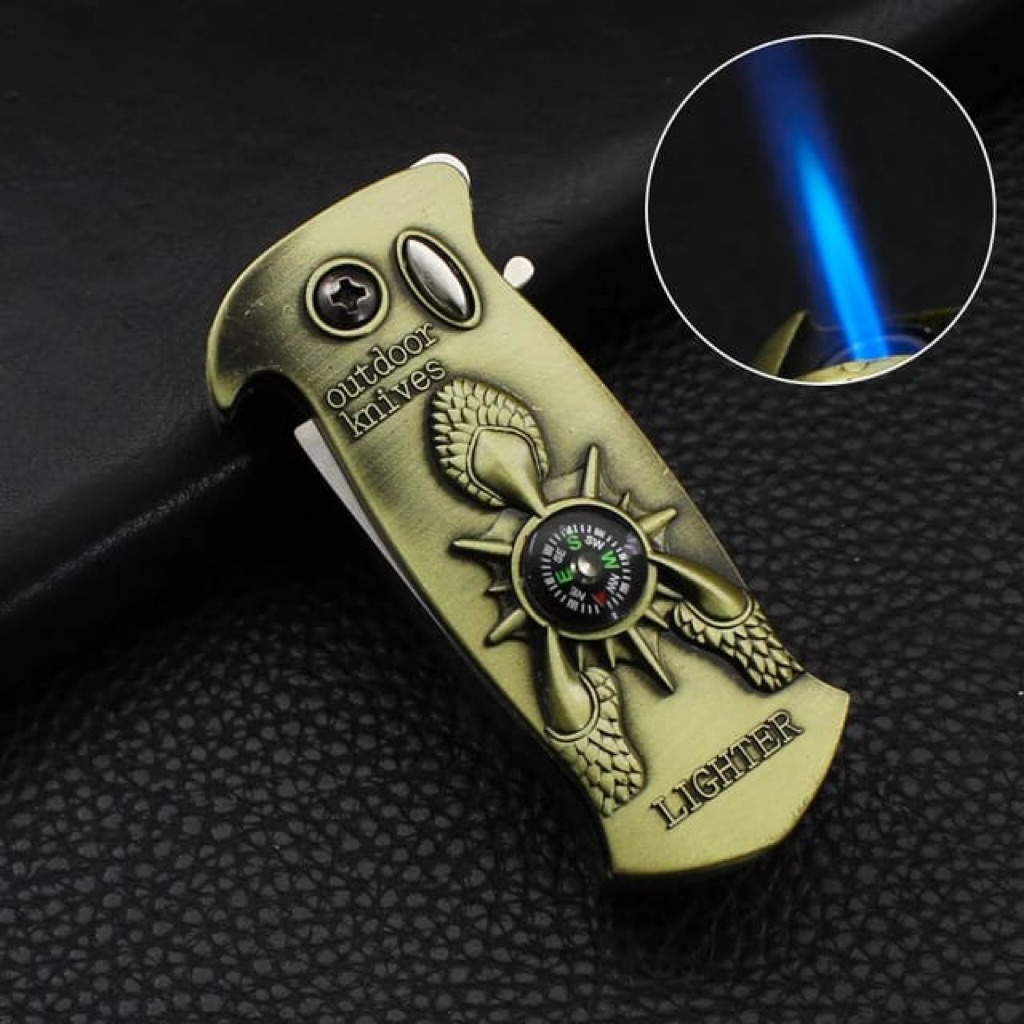 Korek Las Jet Pisau Lipat Kompas CL-509 Pemantik Magnet