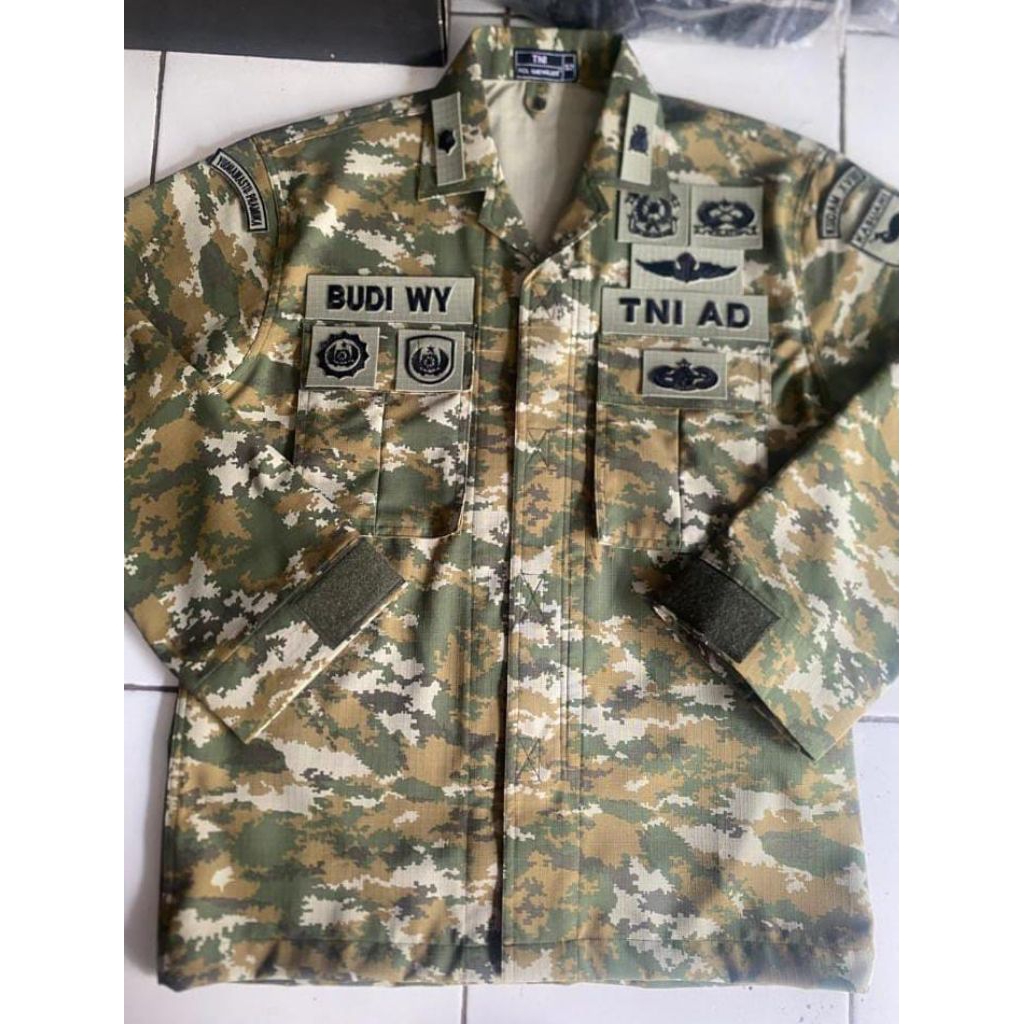 BAJU PDL TNI AD TERBARU MICROPOLI WOLL