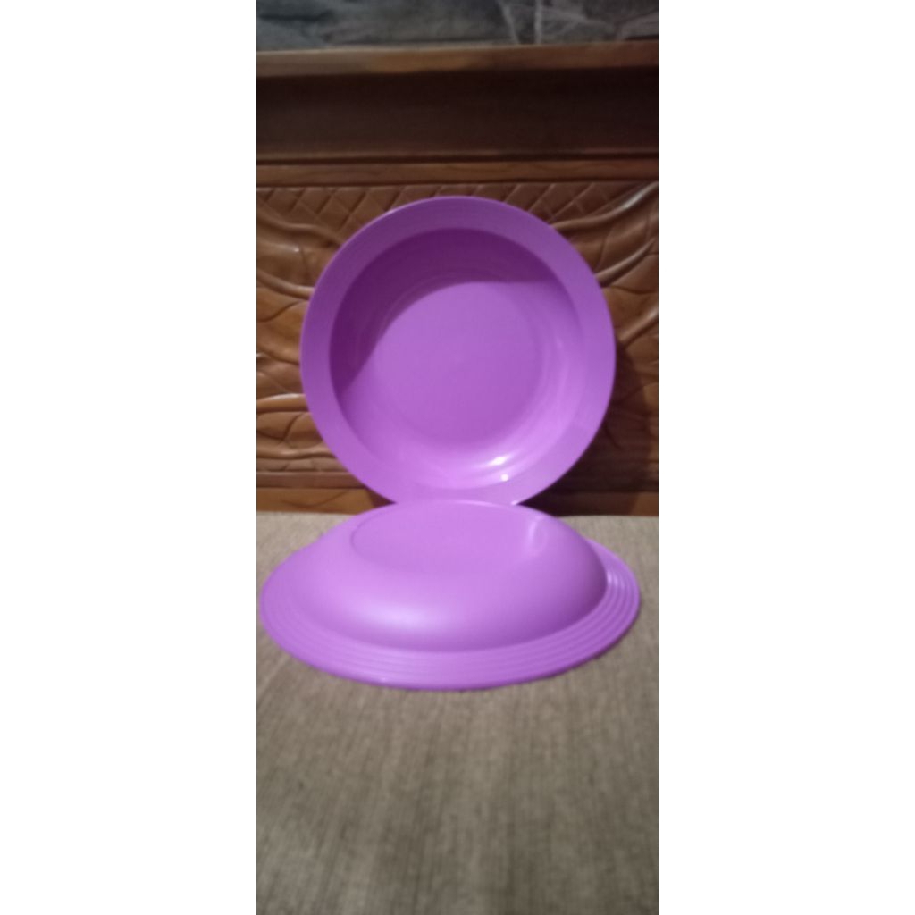 large deep plate Tupperware satuan