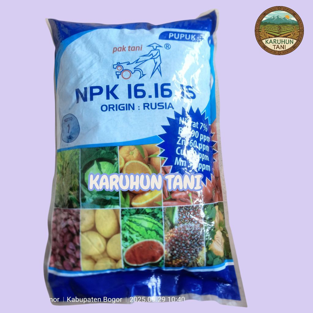 Pupuk NPK 16 16 16 Origin Rusia 1 Kg
