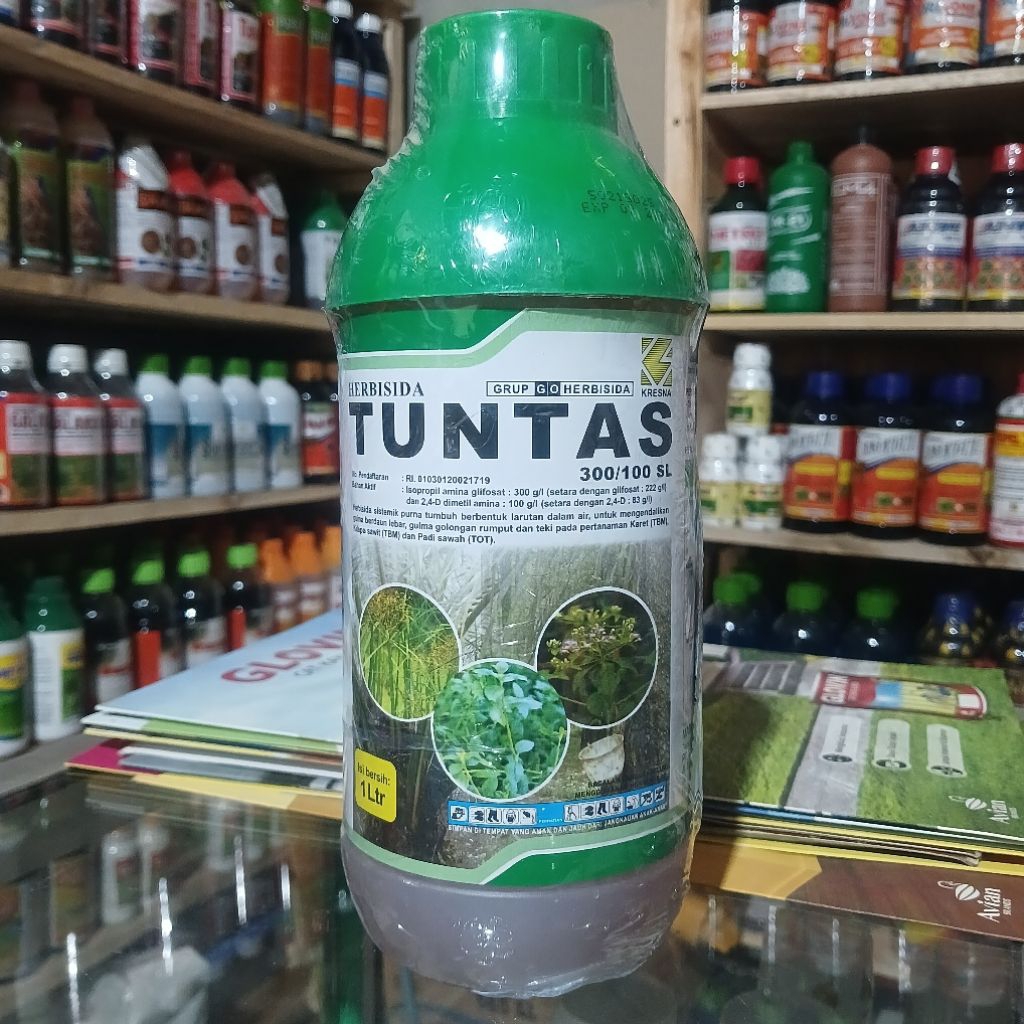 (100% ASLI) HERBISIDA TUNTAS 300/100SL kemasan 1 liter / pembasmi rumput / obat rumput