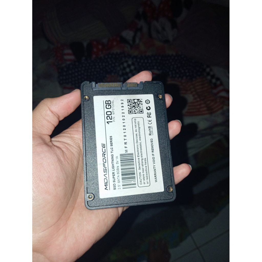 SSD SATA MIDASFORCE 120GB SECOND, 0 days